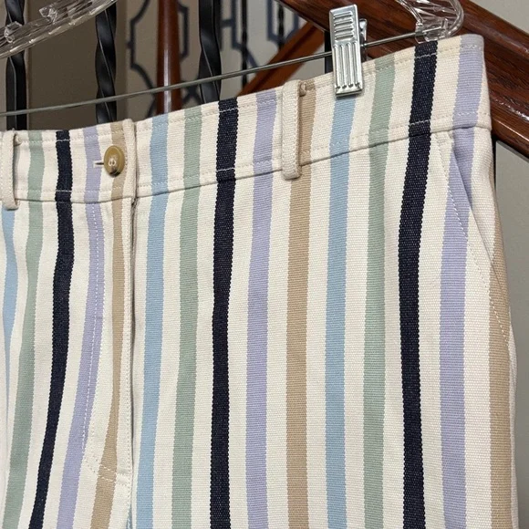 Tory Burch Wide leg crop military canvas pants 🤩 - Picture 3 of 16